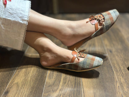 Earthbound Charm - Brown Traditional Khussa - Zumrut by Amir 