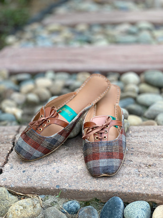 Earthbound Charm - Brown Traditional Khussa - Zumrut by Amir 