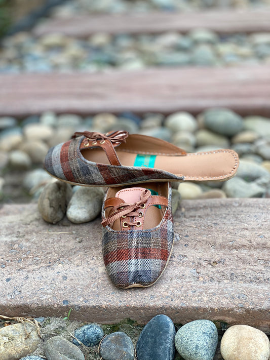 Earthbound Charm - Brown Traditional Khussa - Zumrut by Amir 