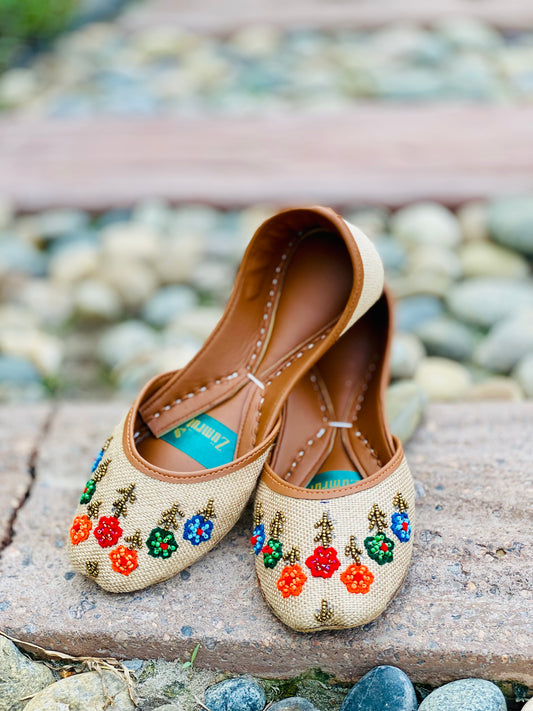 Mehek-e-Gul - Premium Beadwork Wedding Khussa - Zumrut by Amir 