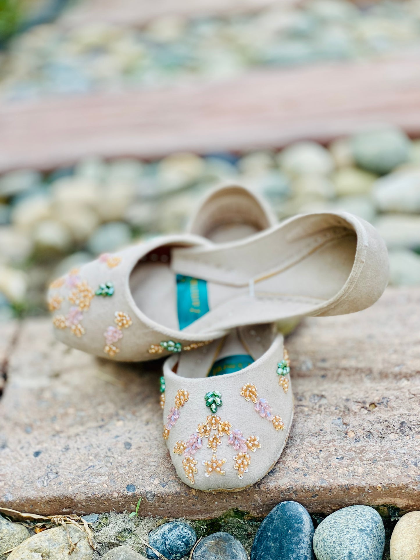 Noorani - Luxury Beadwork Heritage Khussa-- ----- - Zumrut by Amir 